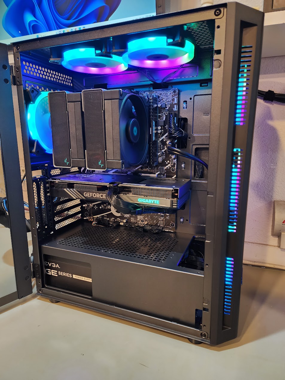 Air-cooled custom workstation