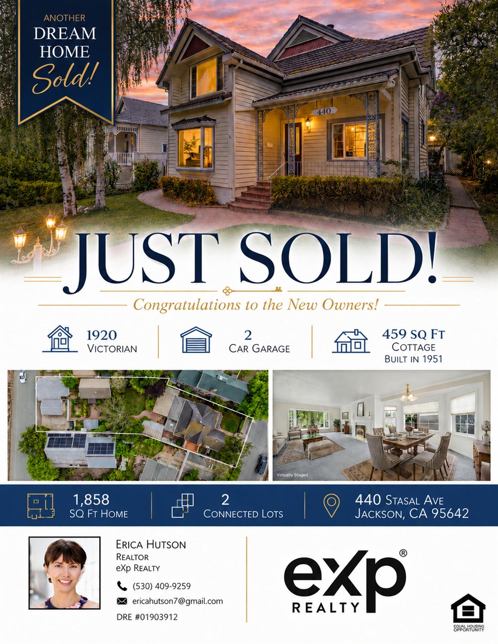 Finished real-estate marketing flyer